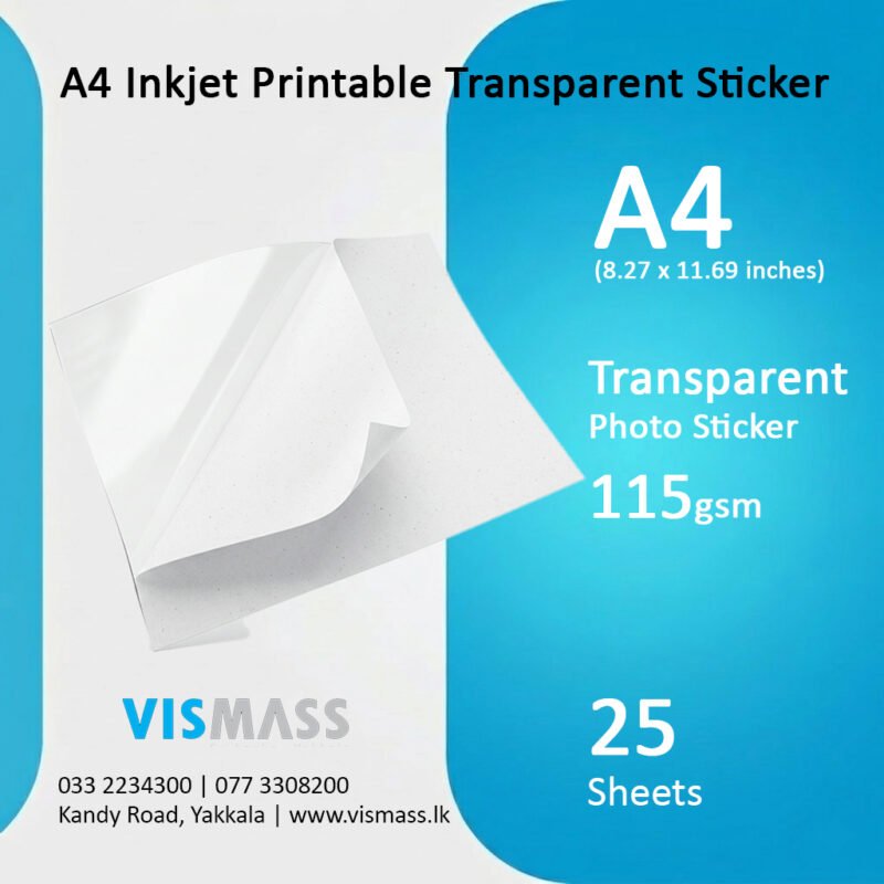 Sticker Photo Paper A4 - Buy Photo Papers, Printers, Refill Inks