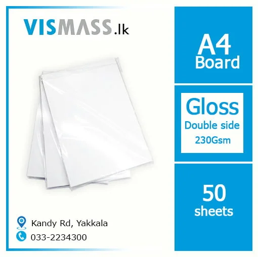 100 Sheets Of 120gsm A4 Single-Sided Glossy Photo Paper For Inkjet
